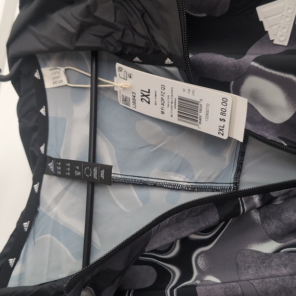 Adidas M FI AOP FZ Q3 men's track top - Picture 2 of 6